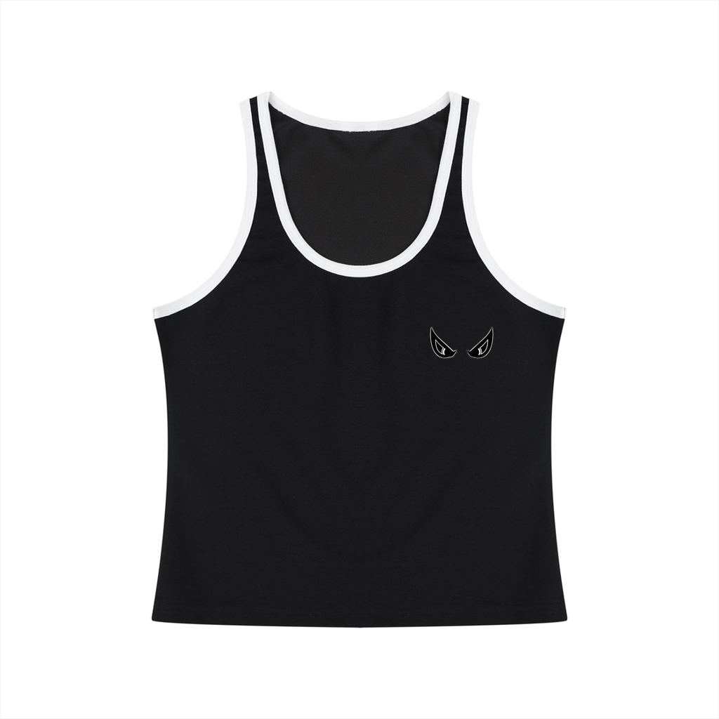 Women's Color Block Cropped Tank Top
