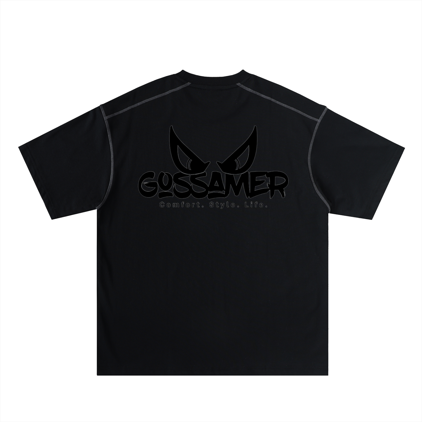 Oversized Contrast-Stitched Cotton Tee