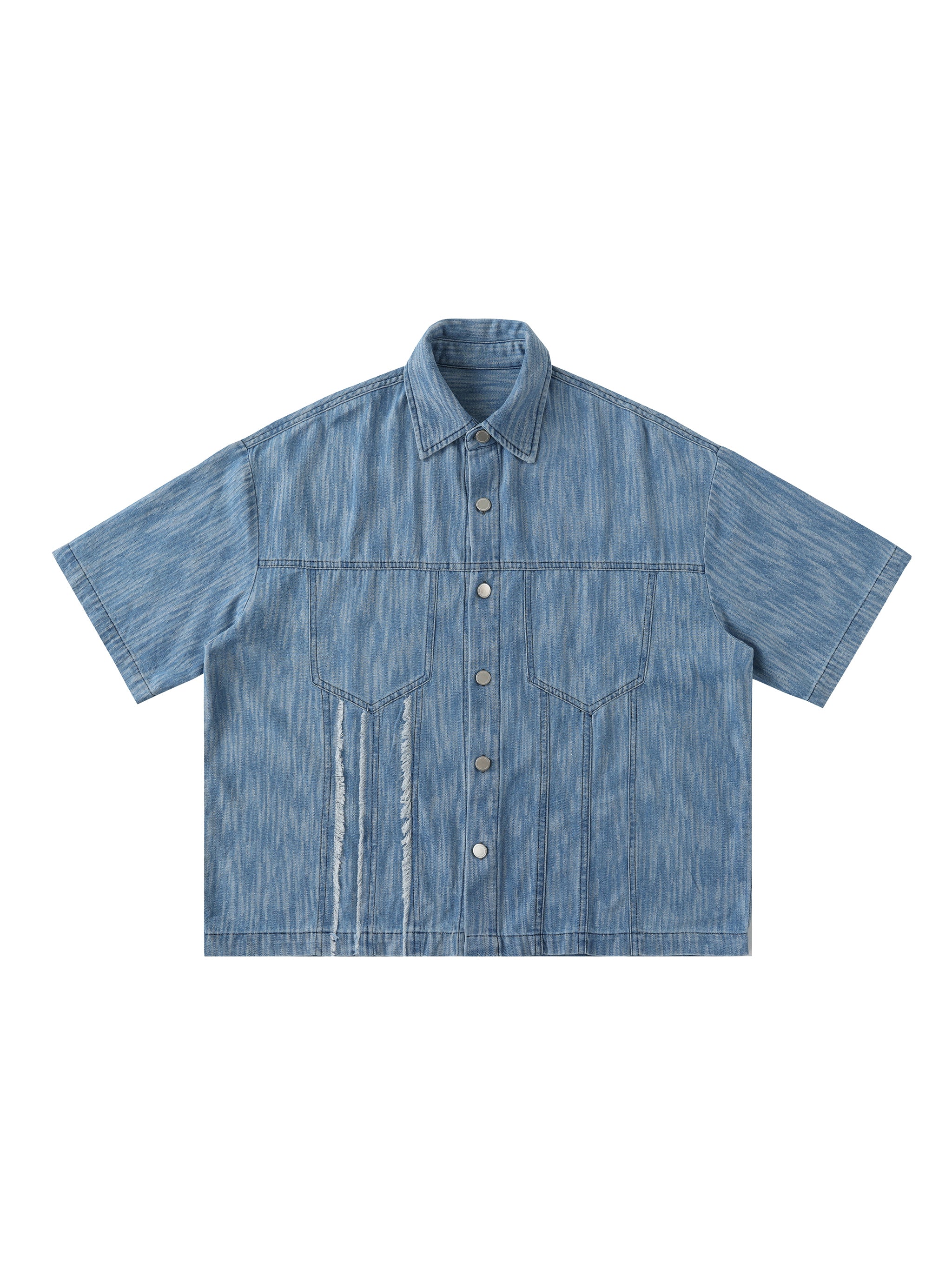Gossamer Distressed Wash Short-Sleeve Shirt